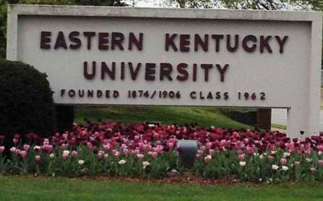 Eastern Kentucky University sign